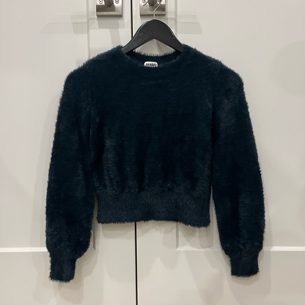 ARITZIA Sunday Best Kitten Sweater - Hunter Green XS